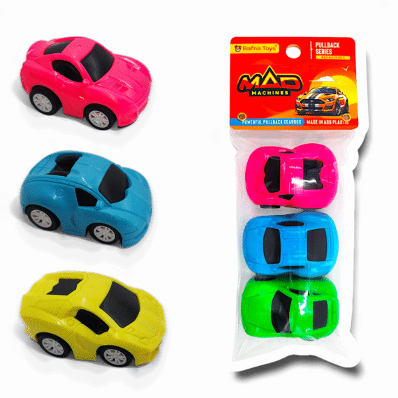 Mad Machines Pullback Cars – Colorful Toy Cars for Kids by Bafna Toys