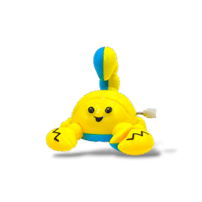 Blue and yellow wind up scorpion toy for kids by Bafna Toys