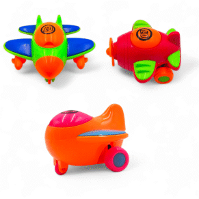 friction airplane toy for kids – no battery needed