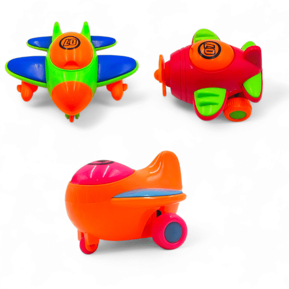 friction airplane toy for kids – no battery needed