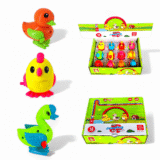 Jumping key toy for kids – duck, goose & hen – windup toy from Bafna Toys