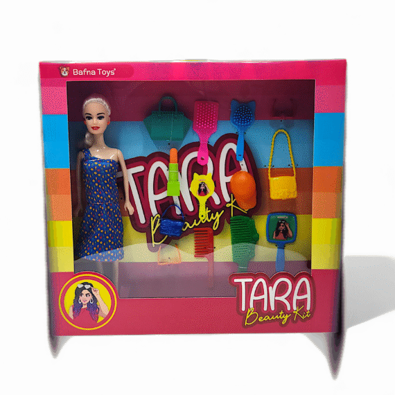 Tara Beauty Kit Doll – Styling Toy Set for Girls with Accessories ( Y0021 & Y0024 ) - Image 3