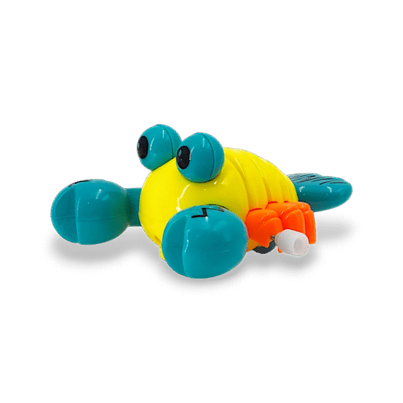 Windup lobster toy for kids – rotate key and watch it crawl