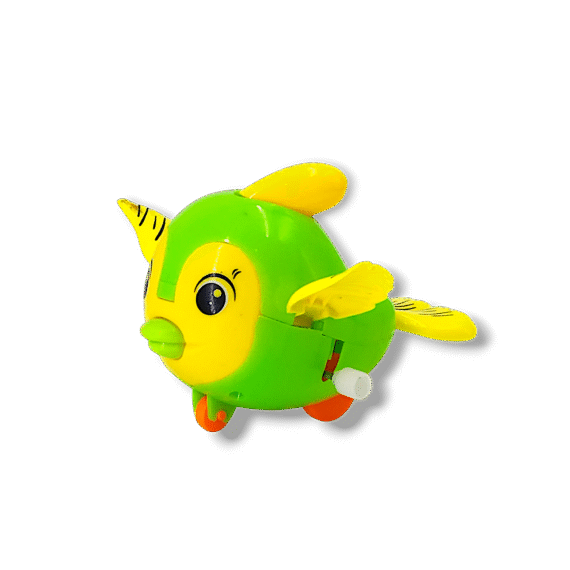 Windup bird toy for kids – twist the key and watch it move